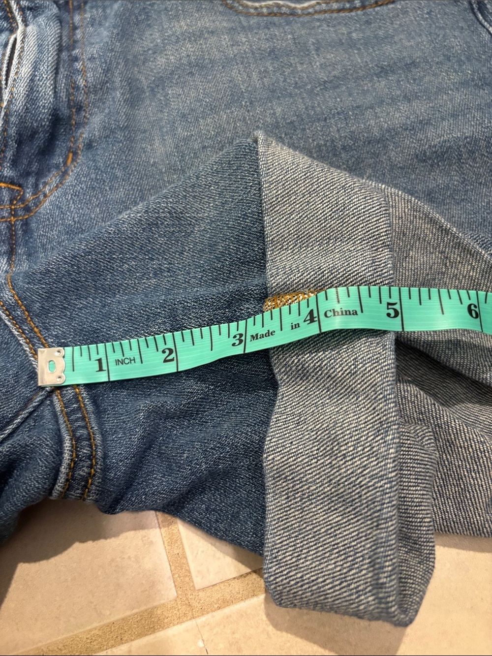Caslon Boyfriend Classic Women's Denim Roll-Cuff Shorts Sz 30 - Picture 6 of 8
